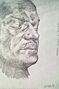 The Plaster Cast Of My Grandfather's Face From 1954 (mask) — Alfred Freddy Krupa