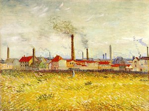 Factories At Asnieres, Seen From The Quai De Clichy — Vincent Willem Van Gogh, Post-impressionism