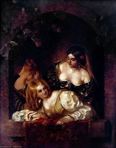 Window In Venice, During A Fiesta — William Etty