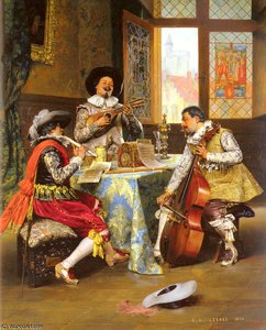 The Musical Trio — Adolphe Alexander Lesrel
