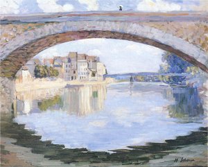 The Pont Of The Marne At Lagny — Henri Lebasque