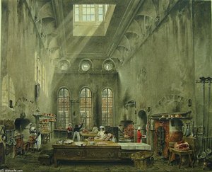 St James's Palace, The Kitchen — James Stephanoff