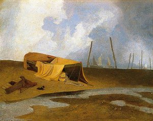 Boats On Cromer Beach, Norfolk — John Sell Cotman