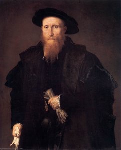 Portrait Of A Gentleman With Gloves — Lorenzo Lotto, Venetian Renaissance