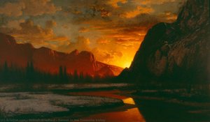 Sunset in the Yosemite Valley
