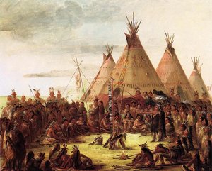Sioux War Council — George Catlin