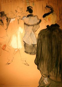 La Goulue And Paul Lescau — Henri De Toulouse-lautrec