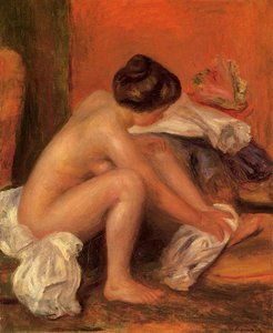 Bather Drying Her Feet — Pierre-auguste Renoir, Impressionism