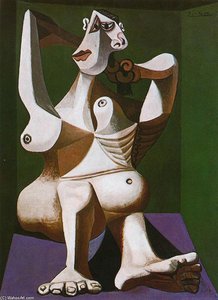 Woman Styling Her Hair — Pablo Picasso