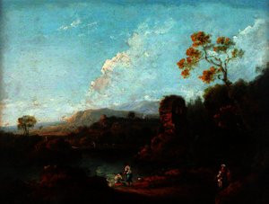 Landscape With A River And Ruins — Richard Wilson