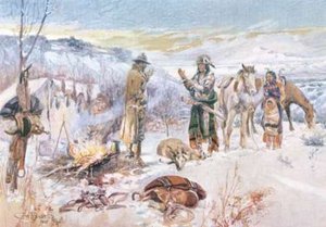The Wolfers Camp — Charles Marion Russell, Romanticism