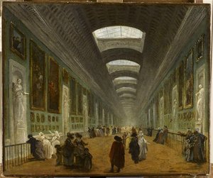 Projet D'amenagement De La Grande Galerie Du Louvre — Hubert Robert