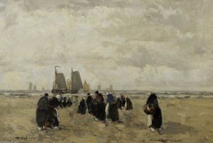 Dutch Shore Scene — William Alfred Gibson