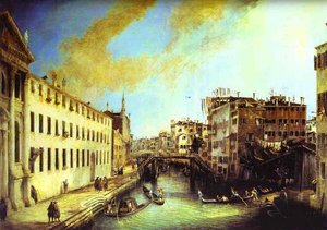 Rio Dei Mendicanti - Looking South — Canaletto, Rococo