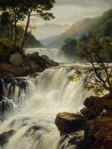 Waterfall, Inversnaid — Edmund Marriner Gill