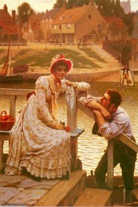 Untitled (5966) — Edmund Blair Leighton, Pre-raphaelite