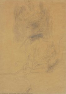 Seated Woman With Hat And Veil — Gustav Klimt