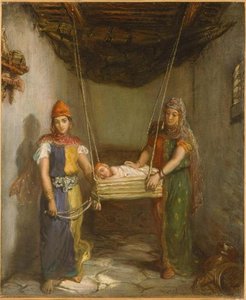 Scene In The Jewish Quarter Of Constantine (also Known As Two Jewish Women Of Constantine) — Théodore Chassériau, Romanticism