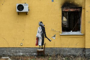 Hostomel, Proskurivska 2 — Banksy