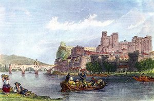 Avignon Boat Scene — Thomas Allom