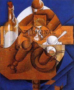 Glass, Cup And Bottle — Juan Gris