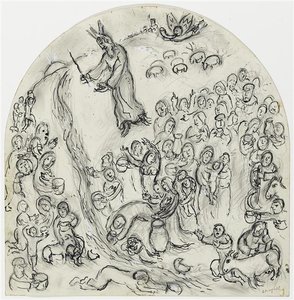 Striking The Rock — Marc Chagall