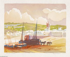 Tide Out, St. Ives — Ernest W Watson