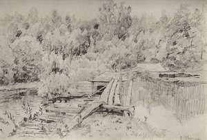 By The Whirlpool — Isaak Ilyich Levitan
