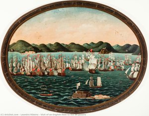 Visit Of An English Fleet To Rio De Janeiro — Leandro Ribeiro
