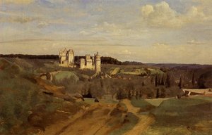 View Of Pierrefonds — Jean-baptiste-camille Corot
