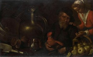 The Poultry Seller, Cornelis Jacobsz. Delff, 1620 - 1643