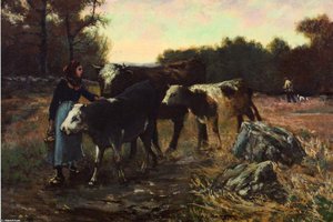 Landscape With Cattle — Robert Julian Onderdonk