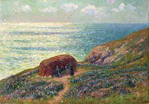 Ramasseuses De Goemon A Moelan Bretagne — Henri Moret