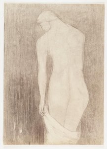 Nude Woman Seen From Behind — Odilon Redon