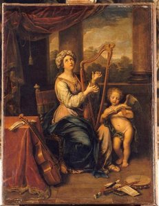 Sainte Cécile chantant les louanges du Seigneur