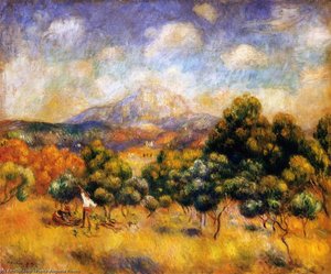 Mount Sainte-victoire 1 — Pierre-auguste Renoir, Impressionism