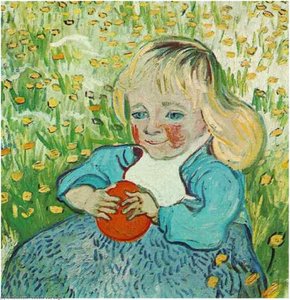 Enfant Et Orange — Vincent Willem Van Gogh, Post-impressionism