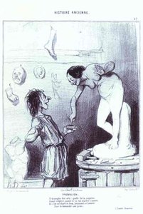 Ancient History Series - Pygmalion — Honoré Daumier