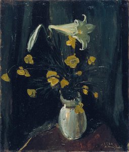Still Life With Flowers Of White Lily — Migishi Kōtarō