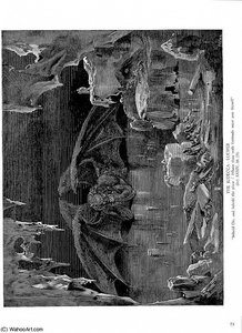 The Judecca Lucifer — Paul Gustave Doré, Romantic Realism