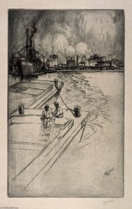Harbor Skyline — Charles Frederick William Mielatz