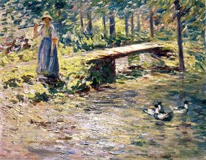 By The Brook — Theodore Robinson