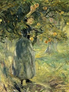 The Orange Picker — Berthe Morisot