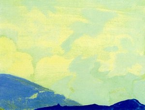 Clouds Gesar Khan — Nicholas Roerich, Symbolism Style