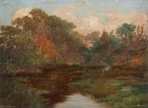 A Little Loch, Bankell Farm, Milngavie — Robert Lillie, Impressionism