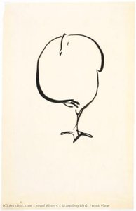 Standing Bird, Front View — Josef Albers