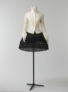 Lace bustier shirt