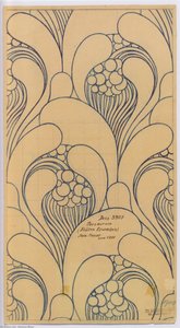 Fabric Design With Floral Awakening For Backhausen — Koloman Moser