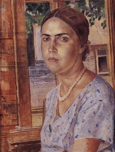 The Girl At The Window — Kuzma Petrov-vodkin