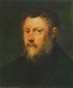 Portrait Of A Man (fragment) — Jacopo Tintoretto, Early Baroque